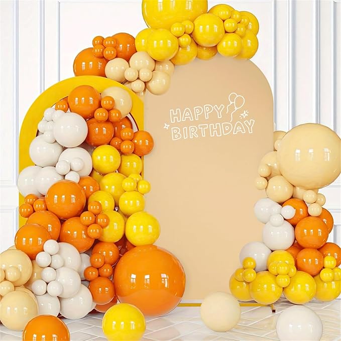 SoarDream Khaki Wedding Arch Backdrop Cover 6.6FT Spandex Fitted Khaki Wedding Arch Covers Round Top Chiara Arches Backdrop Cover Fabric for Birthday Balloon Party Decoration