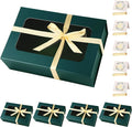 Green Large Gift Boxes with Window, 13.5"x9"x4.3" Bridesmaid Boxe for Gift Giving,Birthday Gift Box with Magnetic,Closure Lid Gift Boxes for Presents,Cute Boxe,Luxury for Gift Packaging,Gift Box for Wrapping Gifts