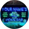 ADVPRO Personalized Your Name Custom Home Bar Beer Established Year Dual Color LED Neon Sign Green & Blue 24 x 16 Inches st6s64-p1-tm-gb