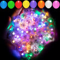 Aogist 200pcs 10-Colors Mini Lights with Hook,Long Standby Time Waterproof LED Balloon Light,Battery Powered,Ball Lamp for Balloon Paper Lantern Birthday Party Christmas Halloween