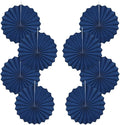 Blue Party Decorations,Blueberry Party Decorations Decorations Party Paper Fans Bulk 12in,Graduation Decoration Classroom Decor, Western Themed Party Decorations 30 Color DIY Set （Deep Blue）
