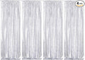 Poise3EHome Silver Sequin Backdrop Curtains,4 Panels 2FTx8FT Glitter Background for Party Birthday Party Baby Shower Wedding Christmas Thanksgiving Halloween Holiday Festival Decor
