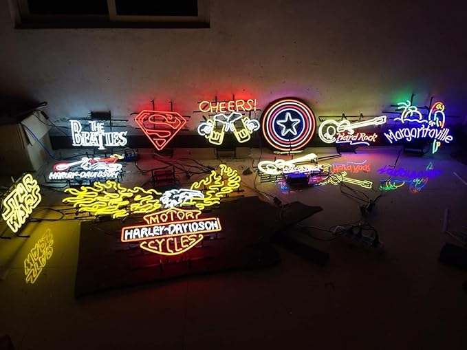 Palm Sign Tiki Bar Neon Signs Bar Bedroom Wall Decor Man Cave Home Pub Recreation Room Game Lights Windows Glass Wall Signs Party Birthday Bedroom Bedside Table Decoration Gifts 24 X 20 Inches