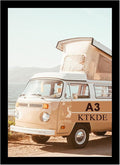 KTKDE A3 Poster Frame Black Woodgrain Picture Frame-11.7x16.5in Photo Frame,Certificate Frame with Plexiglass for Wall Mount or Table Top Display