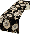 Watercolor Peony Table Runner, Modern Kitchen Dining Room Bohemian Floral Tabletop Decoration for Kitchen Cafe 13x108 Inch