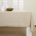 Solino Home Natural Linen Tablecloth 60 x 144 Inch - 100% Pure Linen Table Cloth for Rectangle Tables - Fete, Machine Washable Tablecloth for Fall, Autumn, Thanksgiving, Christmas, Holiday