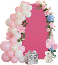 6.6FT Wedding Arch Covers Arch Backdrop Cover Arch Stand Covers Set Arch Cover Spandex Fabric Stretchy Backdrop for Wedding Birthday Party Decoration Baby Shower (Rose Red)