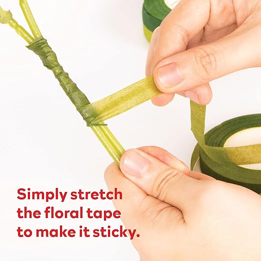 XFasten Floral Arrangement Kit; Flower Arrangements Supplies Included: Green Floral Tapes, Floral Wire Cutter, 22 Gauge Paddle Florist Wire, 26 Gauge Floral Stem Wire for Bouquet Stem Wrap