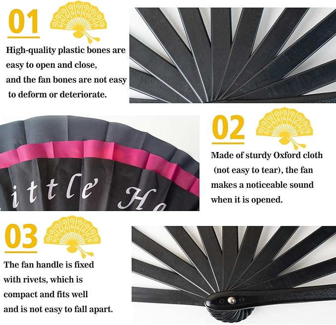 Custom Fans with Your Photo/Text - Personalized Folding Hand Fan for Line Dancing, Weddings, Parties | Decorative Gift for Women, Church Events & Dance Performances (5, 10 Inch)
