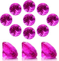 100 PCS Acrylic Diamond Gems, Rose Color Acrylic Diamonds Vase Filler 1 Inch Acrylic Gemstones Fake Gems Plastic Gems for Home Table Scatters Party, Event, Wedding, Arts & Crafts, Birthday Decorations