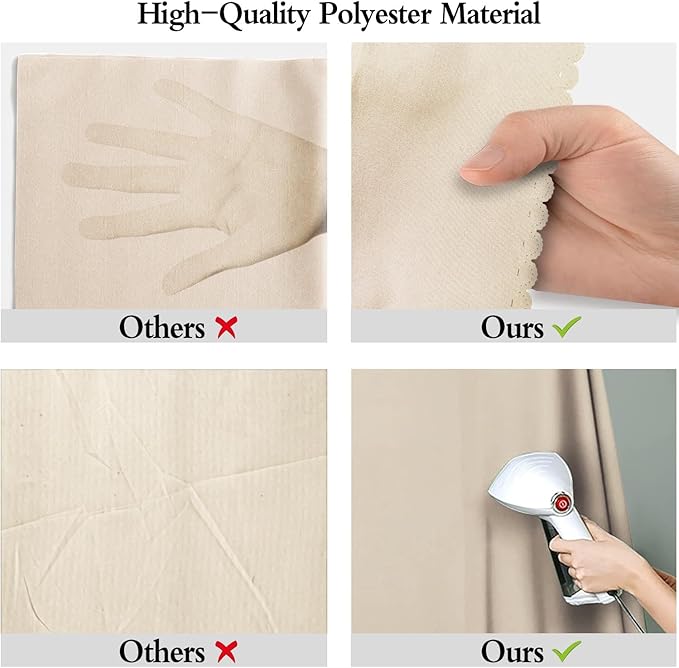 Beige Portrait Backdrop 8x10ft Zoom Meeting Photo Studio Shooting Props