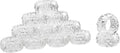 kitCom Crystal Napkin Ring Holders Set of 12, Luxury Crystal Napkin Holder Rings, Diamond-Shaped Design, Napkin Buckles for Holiday Decor, Wedding, Christmas, Dinner Table, Thanksgiving (Pack of 12)