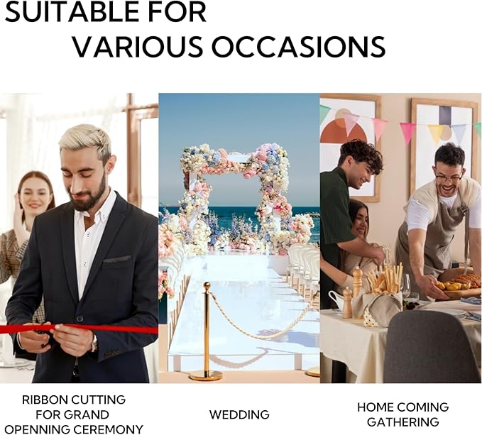 4 Inch 25 Yard Wide Satin Ribbon White, Solid Fabric Large Ribbon Roll for Cutting Ceremony Wedding Opening Party Decoration, Chairs, Sewing, Festival Pageant Sashes