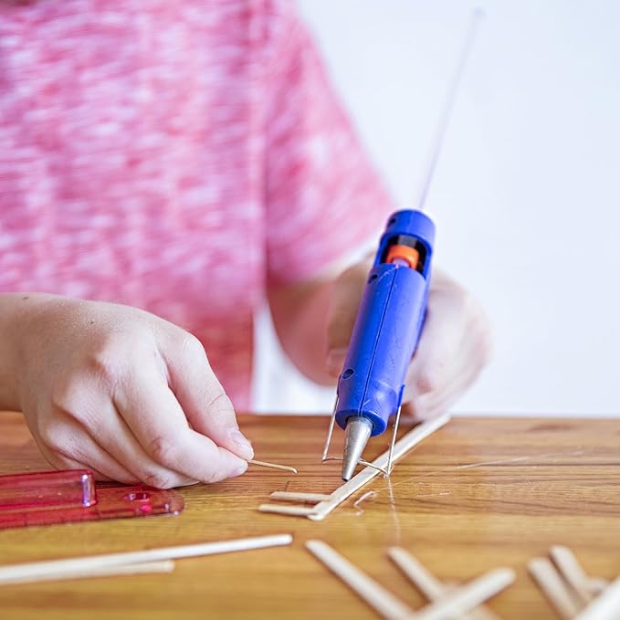 uxcell 20pcs Hot Glue Sticks for Glue Gun 7mm/0.27-inch x 8-inch Mini Hot Melt Adhesive Glue Stick Glitter Yellow