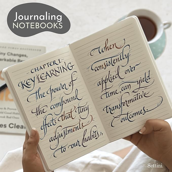 SETTINI Lined Journal, Ideal for Journaling - A5 Vegan Leather Notebook, 192 Archival-Quality Pages, QuillEase Bleed-Free Paper, Inner Pocket & Bookmark - Bride Gifts for Women, White Heart