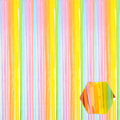 6 Pack Rainbow Foil Fringe Curtain Backdrop, 3.28Ft x 8.2Ft Metallic Tinsel Foil Fringe Streamer Curtains for Photo Booth, Birthday, Wedding, New Year Party Decorations