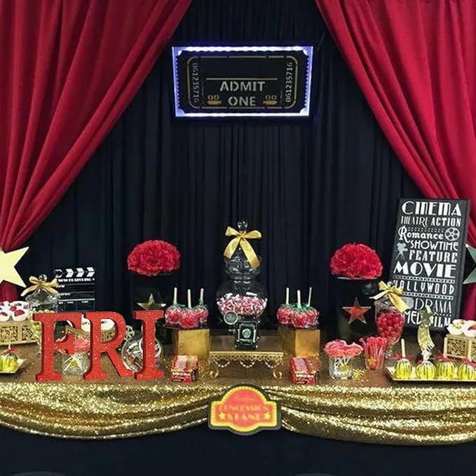 TONIFUL 8 Inch Red Glitter Letter I Table Centerpiece A-Z Red Birthday Party Decorations,Red Alphabet I for Birthday,Chrismas,Graduation,Bridal Shower,Wedding,Anniversary Party Supplies