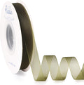 Ribbli Moss Green Organza Ribbon 1/2 Inches x Continuous 50 Yard Green Sheer Ribbon for Gift Wrapping,Cookie Wrapping,Wedding Decoration