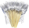 Kingsnow 50 Pack White Lace Ribbon Wands Wedding Streamers with Silver Bells, Silk Fairy Stick Wish Wands for Wedding Send off Party Activities Holiday Celebration