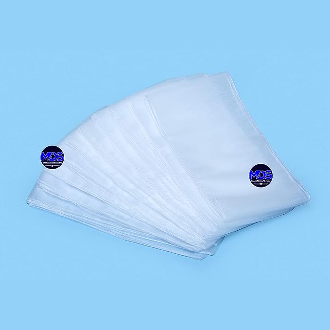 MDS Pack of 10 PCS Organza Chair Sashes Wider Dining Chair Bows Ribbon Tie Back for Wedding Party Birthday Bridal Shower Reception Event Banquet Home Chair Cover Decoration - White