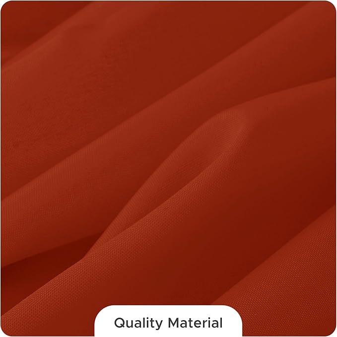 Fitable 8 Pack Round Tablecloths: Stain Resistant Wrinkle Free Fall Table Clothes, Washable Reusable Polyester Table Covers for Wedding Thanksgiving Party Birthday Banquet Reception(Rust, 84 Inch)