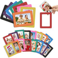 24 Pcs Magnetic Picture Frames for Refrigerator, 8 Colors Magnet Photo Frame for Fridge Holds 3.5x5 Photos for Home Office Fridge Decoration