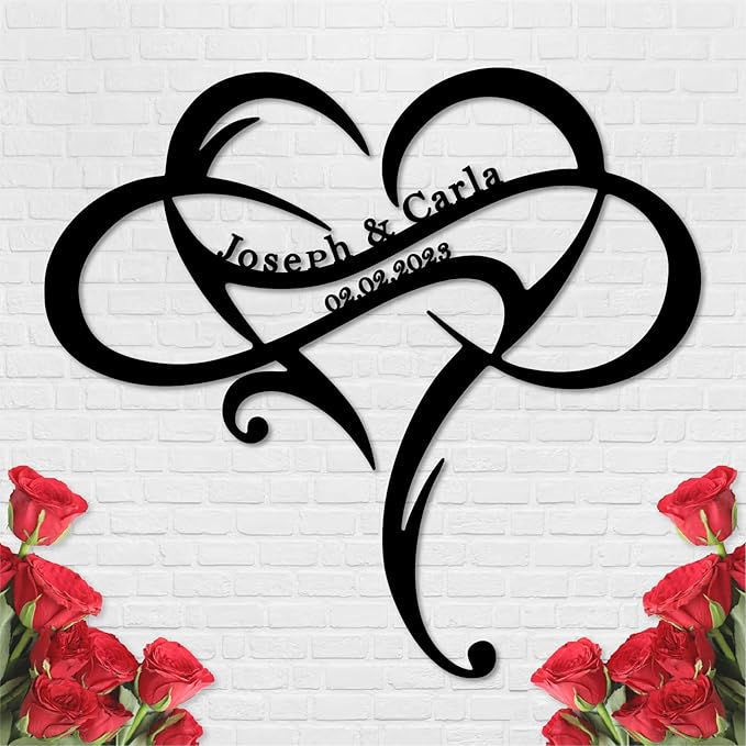 Custom Metal Name Sign, Personalized Last Name Metal Signs, Split Letter Monogram Sign, Porch Decorations Outdoor Metal Wall Art, First Name Custom Decoration, Wedding Gifts
