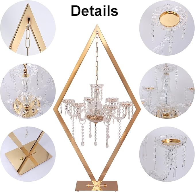 4PCS Elegant Metal Diamond Candle Holder - European Wedding Table Decor, Romantic Candle Stand for Western Dining, Perfect Wedding Prop & Home Decoration