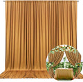 10 x 7 Feet Brown Backdrop Curtain for Partie, Background Curtains for Photoshoot, Birthday, Wedding, Halloween, Thanksgiving, Christmas Day, New Year Party Decorations 5Ft x 7Ft, 2 Panels