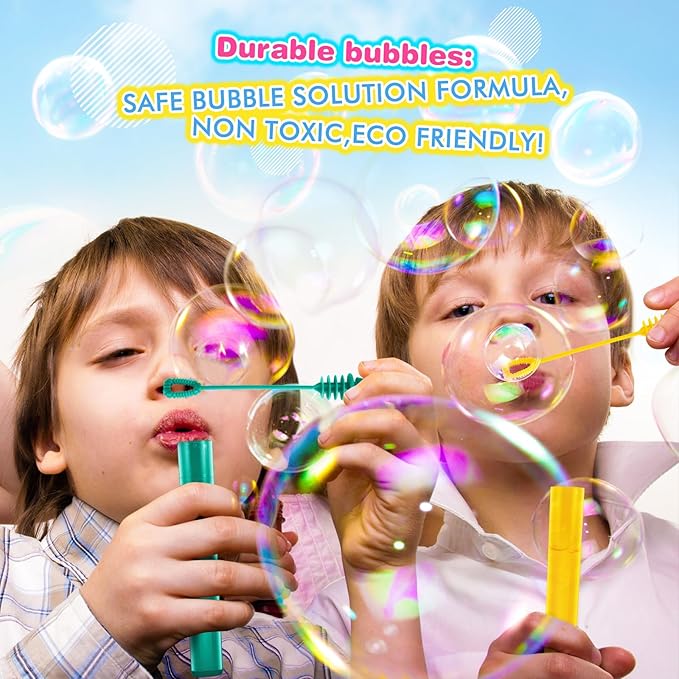 360 Pieces Mini Bubble Wands, Party Favors Assortment Toys for Kids,Themed Birthday, Halloween, Goodie Bags, Carnival Prizes, Wedding, Bubble Maker Outdoor Gifts for Girls & Boys