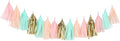 Fonder Mols Tissue Paper Tassels, Pastel Peach Pink Mint Green Tassel Garland, Baby Shower Decoration, First Birthday Party, Shabby Chic Wedding Photo Backdrop A28