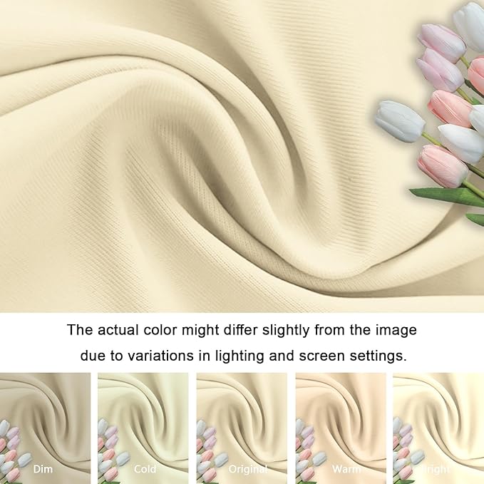 Beige Arch Cover 7.2ft Arch Backdrop Cover Spandex Fitted Wedding Arch Covers Round Top Arch Frame Cover Chiara Arch Cover Backdrop Fabric for Baby Shower Birthday Garden Party Celebration