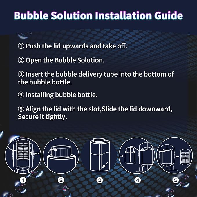 BOMOCO Bubble Machine Battery Operated Durable Bubble Blower Machine Automatic Bubble Machines for Kids Toddlers Parties Wedding Birthday Summer Outdoor Indoor Beach Halloween Favors, Black