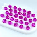 400 PCS 4mm Crystal Glass Beads Round Multiple Faceted Loose Spacer Glass Beads for DIY Handcrafte Bracelet Necklace Earring Jewelry Making(Rose)