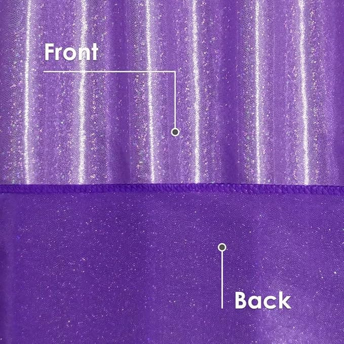 Fitable Sequin Tablecloth for Parties 52x70 Inch - Sparkle Glitter Table Cloth Laser Rectangle Overlay for Wedding Baby Shower Ceremony Birthday Holiday Banquet Decor, Purple