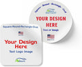 avgrafx 2 in Custom Stickers Vinyl Waterproof Dishwasher Safe, UV Resistant. Make Your Own Personalized Labels for Your Brand, Text Image, or Logo. Made USA.