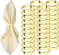 Gold Napkin Rings-40 Pcs Stainless Steel Napkin Rings,Metal Napkin Ring for Table Settings Wedding Christmas Party Dinner Table