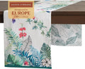 Maison d' Hermine Table Runner 100% Cotton Double Layer Table Runners 72 inches Long Decorative for Home Kitchen Dining Party Baby Shower Wedding Bridal Shower Spring Summer (Tropiques, 14.50" x 72")