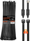 14 Inch Anti Withdrawal Zip Ties 100 LBS Tensile Strength Heavy Duty Cable Wire Ties With Self-Locking Adjustable More Durable Nylon Tie Wraps for Indoor Outdoor（100 Pack）