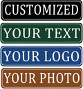 Custom Signs Outdoor Metal,Personalized Street Sign,Create Your Own Sign-Offices、Businesses、Workplaces Address Signs,Indoor and Outdoor Use