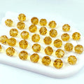 100 PCS 8mm Crystal Glass Beads Round Multiple Faceted Loose Spacer Glass Beads for DIY Handcrafte Bracelet Necklace Earring Jewelry Making(Gold Champagne)