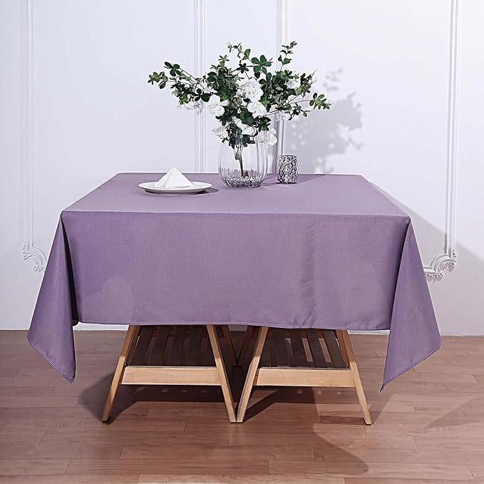 Efavormart 70" Square Linens Violet Amethyst Wholesale Linens Polyester Square Linen Tablecloth for Wedding Banquet Restaurant