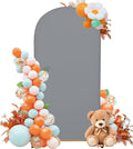 Wedding Arch Cover 5FT Arch Backdrop Cover Spandex Fitted Arch Cover for Round Top Chiara Backdrop Stand Covers for Wedding Birthday Party Baby Shower Banquet Ceremony Decoration