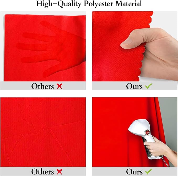 6x9FT Solid Red Screen Backdrop Background for Photography, Photo Backdrop Photoshoot Props