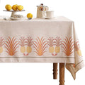 patdrea Designer Small Square Tablecloth,Pineapple Pattern Linen Tropical Style Tablecloths,Fall Table Cover Cloth Decor for Kitchen Dining Christmas,Tea Party,Thanksgiving,55"x55"-Pineapple B
