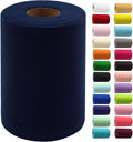 Navy Blue Tulle Fabric Rolls 6 Inch by 100 Yards (300 feet) Fabric Spool Tulle Ribbon for DIY Navy Blue Tutu Bow Baby Shower Birthday Easter Party Wedding Decorations Christmas Craft Supplies