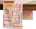 Maison d' Hermine Table Runner 100% Cotton Double Layer Table Runners 108 inches Long Decorative for Home Kitchen Dining Party Wedding Bridal Shower Spring Summer (Summer Maze, 14.50" x 108")