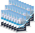 Acrylic Sign Holder 4x6, 21 Pack Clear Table Menu Vertical Double Sided Display, Plastic Menu Stand Paper Holder Suitable for Restaurants Office Store Show Fair