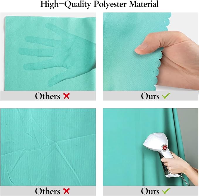 6x9FT Light Blue Screen Backdrop for Photography, Aqua Blue Photo Background Curtain Seamless for Video Meeting Photoshoot Party