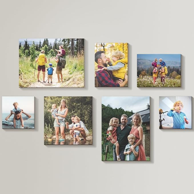 Mixtiles Official - Custom Photo Tiles - Personalized Printed Photos - Magnetic Wall Frames - Adhesive Sticker, No Nails - Various Sizes and Frames - wild-visual-7-Tile - Canvas Frame